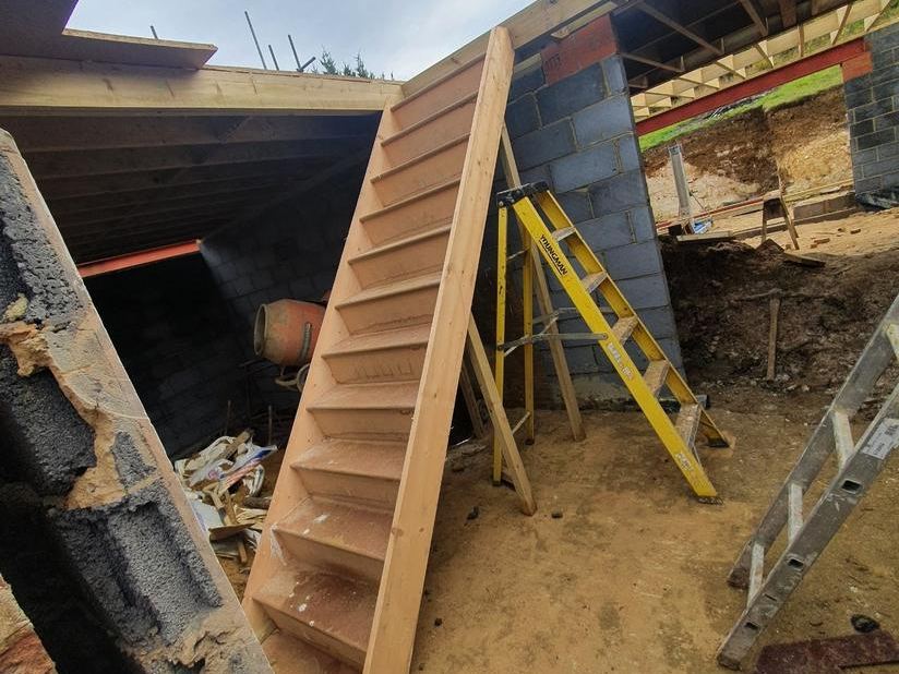 Upper level underway — a key stage in the build as work on the upper floor progressed.